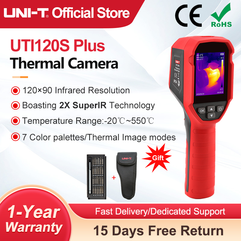 Nf 521 Thermal Imaging Camera - UNI-T warmtebeeldcamera UTI120S+ 120×90 pixels thermische