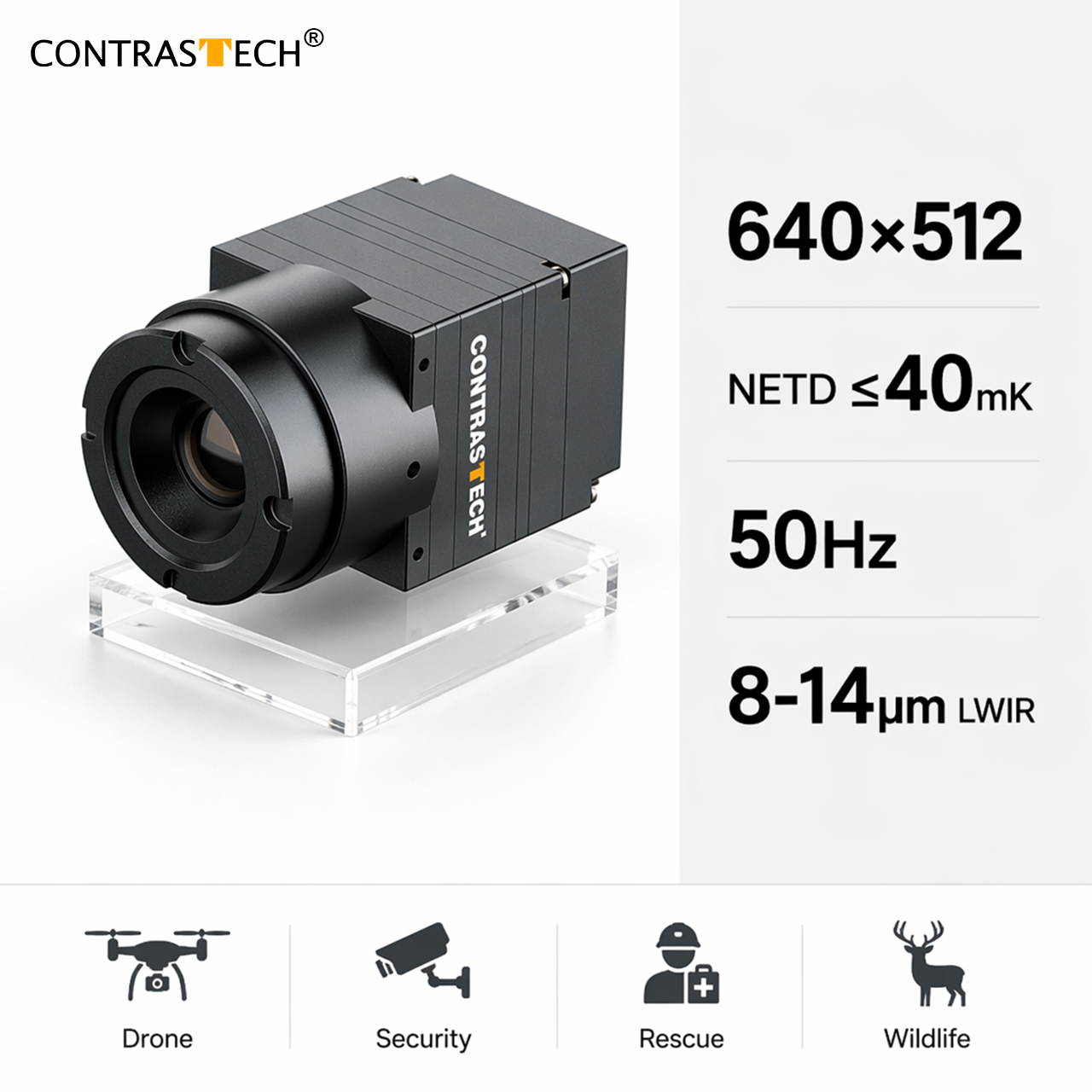Thermal Module 640X512 Core - 640x512 Thermische cameramodule Breed FOV LWIR