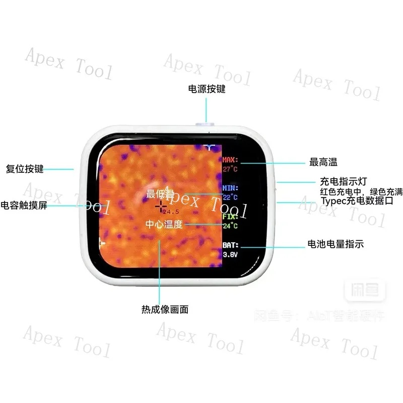320 x 240 touchscreen, compact - Underfloor Heating Thermal Detector recensie en prijs