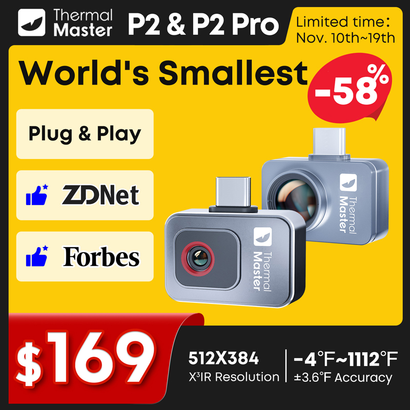 P2//P2Pro Thermische Imager 15 - Infiray P2 Pro Macro Lens recensie en prijs